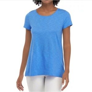 NWT Lilly Pulitzer Etta Scoop Neck Top In Boca Blue Size Medium